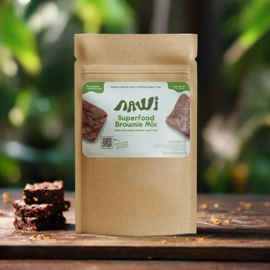 Superfood brownie mix packaging